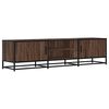 vidaXL Mobile TV Rovere Marrone 160x35x41 cm Legno Multistrato Metallo