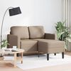 vidaXL Divano 2 Posti con Chaise a L Cappuccino 125 cm in Similpelle