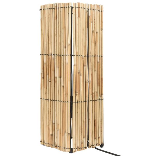 vidaXL Lampada da Pavimento in Canna 60 W 52 cm E27