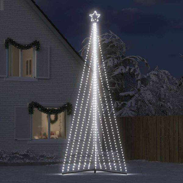 vidaXL Albero di Natale a LED 789 LED Bianco Freddo 476 cm