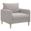 vidaXL Poltrona XL Grigio Chiaro Boucl&eacute;