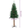 vidaXL Albero di Natale snodato con 300 LED con supporto Verde 180 cm