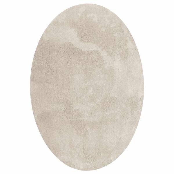 vidaXL Tappeti per area Ovale HUARTE Beige 230 x 160 cm