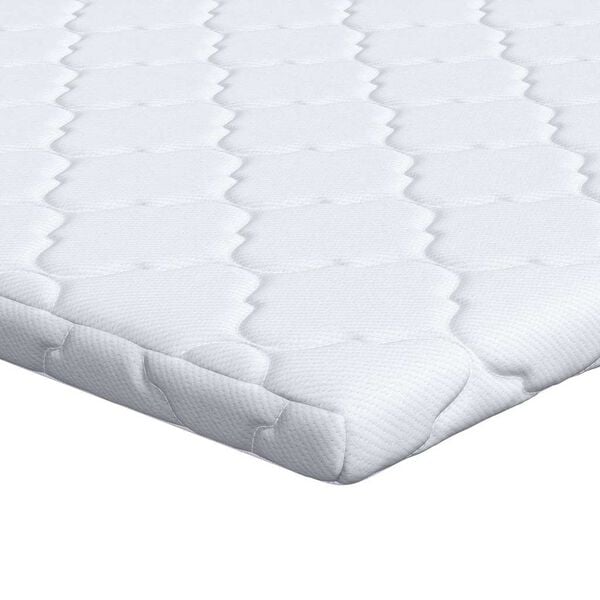 vidaXL Topper al cocco Bianco 70 x 200 cm Tessuto Jacquard