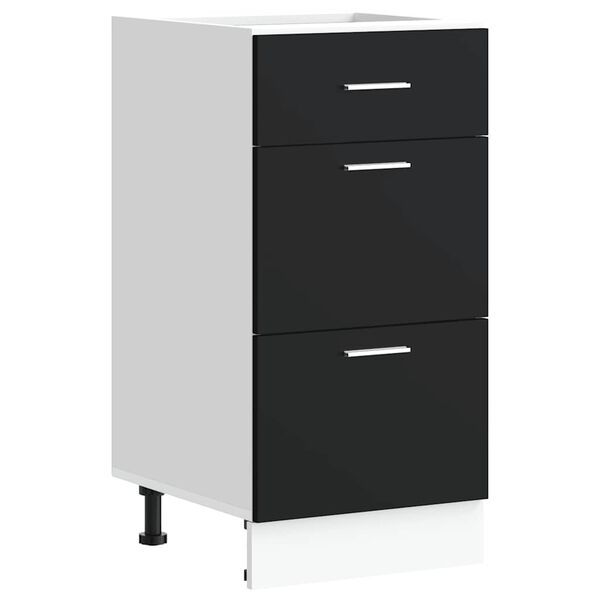 vidaXL Armadio Inferiore &ldquo;Lyon&rdquo; Nero 40x46x81,5 cm