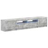 vidaXL Mobile TV LED a 5 pezzi Grigio Cemento Legno ingegnerizzato