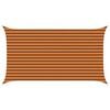vidaXL Vela da ombra solare Arancione e Marrone 4,5 x 2,5 m