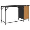 vidaXL Scrivania per computer Rovere Nero 131 x 48 x 75 cm