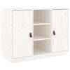 vidaXL Credenza Bianca 100x40x75 cm in Legno Massello di Pino