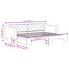 vidaXL Divano Letto con Letto Estraibile Crema 80x200 cm Tessuto