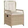 vidaXL Set da Pranzo da Giardino 5 pz con Cuscini Beige in Polyrattan