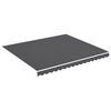 vidaXL Tessuto di Ricambio per Tenda da Sole Antracite 400x350 cm Poliestere