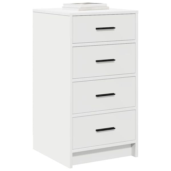 vidaXL Credenza con cassetto Bianco 40 x 41 x 75 cm Legno multistrato