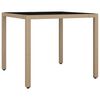 vidaXL Set da Pranzo da Giardino 3 pz con Cuscini Beige in Polyrattan