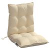 vidaXL Cuscini per Sedia Schienale Basso 4 pz Beige in Tessuto Oxford