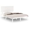 vidaXL Letto senza Materasso Bianco 140x190 cm Legno Massello di Pino