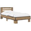 vidaXL Struttura letto con testata Rovere Artigianale 80 x 200 cm