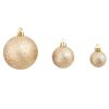 vidaXL Set Palline di Natale 100 pz 3/4/6 cm Rosa/Oro