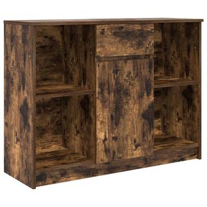 vidaXL Credenza con Cassetto Rovere Fumo 101x35x76 cm in Truciolato