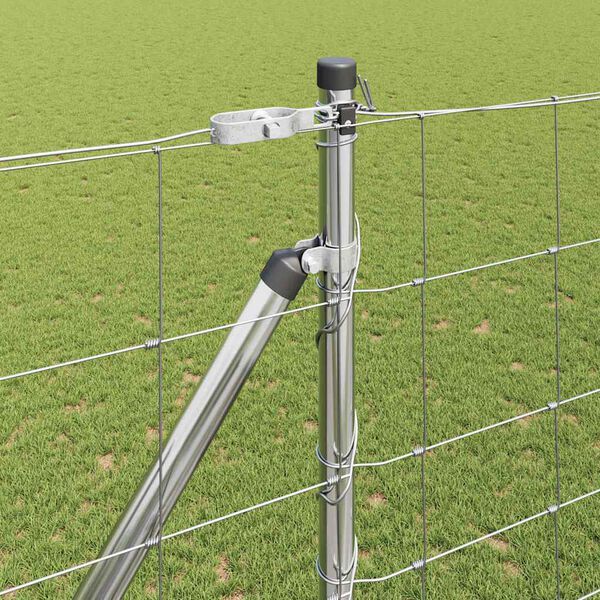 vidaXL Palo della recinzione Zincato 25 x 1,6 m Acciaio