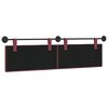 vidaXL Testata appesa Rigato Rosso Vino 170 x 55 x 5 cm Tessuto