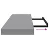 vidaXL Scaffali a Parete 4 pz Grigi 80x23,5x3,8 cm in MDF