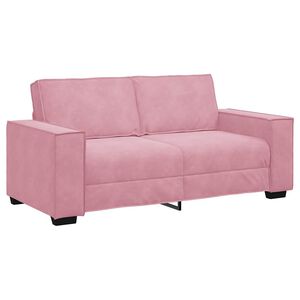 vidaXL Divano a 2 Posti Rosa 180x78x84 cm in Velluto