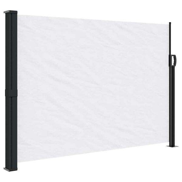 vidaXL Tenda da Sole Laterale Retrattile Bianco 140x600 cm