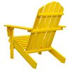 vidaXL Sedia Giardino Adirondack in Legno Massello di Abete Gialla
