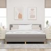 vidaXL Letto box spring con materasso Talpa 180 x 200 cm Tessuto