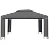 vidaXL Gazebo con Stringa di Luci LED Antracite 3x4 m