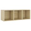 vidaXL Mobili TV 2 pz Rovere Sonoma 107x35x37 cm in Legno Multistrato