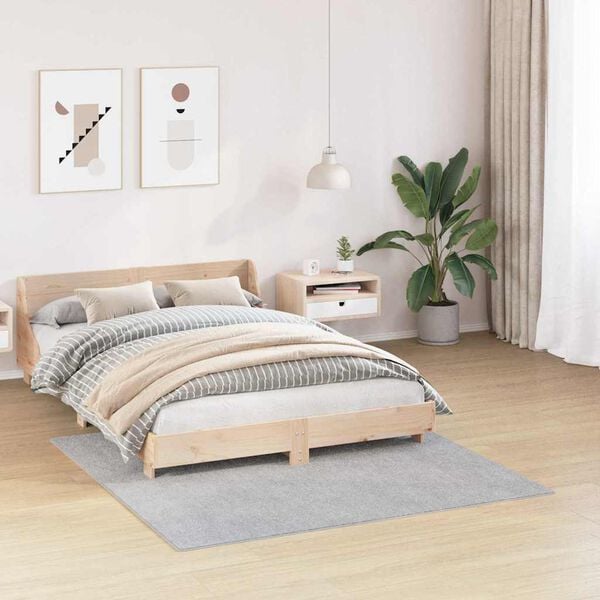 vidaXL Tappeto Shaggy Antiscivolo Grigio 160 x 160 cm PP