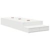 vidaXL Struttura letto con contenitore Bianco 100 cm Legno multistrato