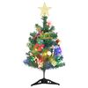 vidaXL Mini Albero di Natale Artificiale con Luci 20 LED Verde 45 cm