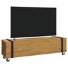 vidaXL Supporto TV Marrone 110 x 30 x 30 cm Legno di teak solido