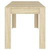 vidaXL Tavolo da Pranzo Rovere Sonoma 140x74,5x76 cm Legno Multistrato