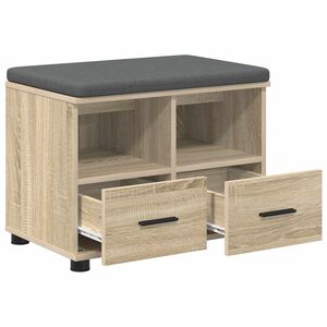 vidaXL Panca per ingresso Rovere Sonoma 60 x 38 x 46 cm