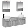 vidaXL Set di Armadi da Bagno 5 pz Sonoma grigio Legno ingegnerizzato