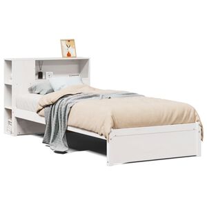 vidaXL Letto con Libreria senza Materasso 75x190 cm in Legno Pino