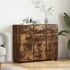 vidaXL Credenza con lo scaffale FLORIN Rovere fum&eacute; 88,5 x 30,5 x 73 cm