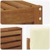 vidaXL Set divani 6 pcs Naturale e Crema Legno di Acacia Massello