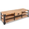 vidaXL Supporto TV in Legno Massello di Acacia 140x40x45 cm