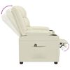 VidaXL Poltrona Reclinabile Elettrica Crema in Similpelle