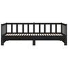 vidaXL Dormeuse Estraibile Nera 2x(90x190) cm Legno Massello di Pino