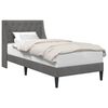 vidaXL Struttura del letto Grigio Scuro 100 x 190 cm Velluto