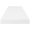 vidaXL Scaffale a Parete Bianco Lucido 80x23,5x3,8 cm in MDF