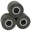 vidaXL Rulli Abrasivi 3 pz Nero 12 x 12 x 10 cm Fibre sintetiche