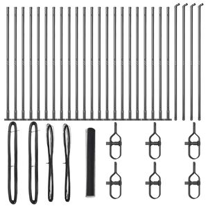 vidaXL Palo della recinzione Grigio