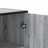 vidaXL Credenza Grigio Sonoma 35,5x35x139 cm Legno Multistrato Metallo